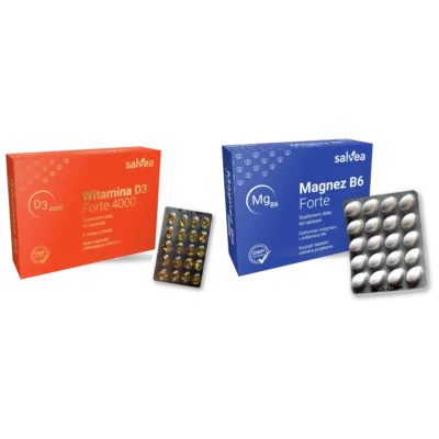 Zestaw: Witamina D3 Forte 4000 i Magnez B6 Forte